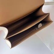 CONSTANCE CHEVRE 0T MUSHROOM WHITE & 4B KHAKI GOLD HARDWARE GHW 18CM FULL HANDMADE