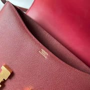 CONSTANCE EPSOM CK55 BROWNISH RED GOLD HARDWARE GHW 24CM FULL HANDMADE