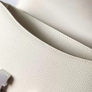 CONSTANCE EPSOM CK10 CREAMY WHITE SILVER HARDWARE PHW 18CM FULL HANDMADE