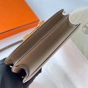 CONSTANCE EPSOM CK18 ETOUPE GREY GOLD HARDWARE GHW 19CM FULL HANDMADE
