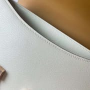 CONSTANCE CHEVER 0T MUSHROOM WHITE & 4B KHAKI ROSE GOLD HARDWARE RGHW 24CM FULL HANDMADE