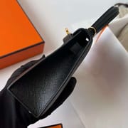 MINI KELLY EPSOM CK89 BLACK GOLD HARDWARE GHW 19CM FULL HANDMADE