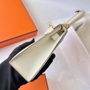 MINI KELLY EPSOM CK10 CREAMY WHITE GOLD HARDWARE GHW 19CM FULL HANDMADE