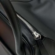 LINDY TOUCH SWIFT & MATTE ALLIGATOR CK89 BLACK SILVER HARDWARE PHW 30CM FULL HANDMADE