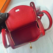 LINDY CLEMENCE Q5 BRIGHT RED GOLD HARDWARE 20CM FULL HANDMADE GHW