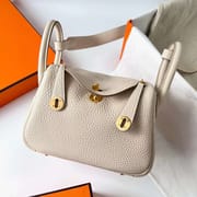 LINDY CLEMENCE CK10 CREAMY WHITE GOLD HARDWARE 20CM GHW FULL HANDMADE