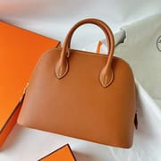 BOLIDE EVERCOLOR CK37 GOLDEN BROWN & P9 ACTINIAE PURPLE GOLD HARDWARE GHW 25CM FULL HANDMADE