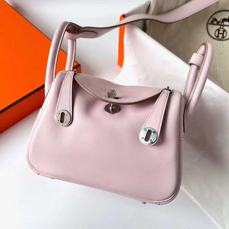 Mini Lindy 20cm Swift 09 Light Purple Pink Silver Hardware Phw Full Handmade
