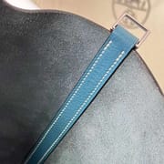 PICOTIN CLEMENCE TC CK75 DENIM BLUE SILVER HARDWARE PHW 22CM FULL HANDMADE