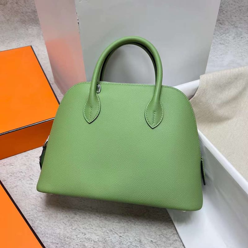 Bolide 25cm Epsom I3 Avocado Green Silver Hardware Phw Full Handmade