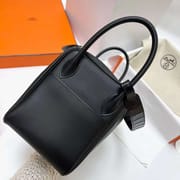 LINDY TOUCH SWIFT & MATTE ALLIGATOR CK89 BLACK SILVER HARDWARE PHW 30CM FULL HANDMADE