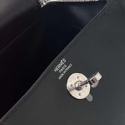 MINI LINDY SWIFT CK89 BLACK SILVER HARDWARE PHW 20CM FULL HANDMADE