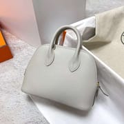 MINI BOLIDE EVERCOLOR CK80 PEARL GREY GOLD HARDWARE GHW 19CM FULL HANDMADE