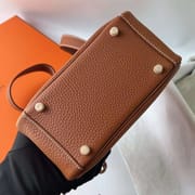 LINDY CLEMENCE CK37 GOLDEN BROWN GOLD HARDWARE GHW 20CM FULL HANDMADE