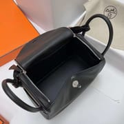 LINDY TOUCH SWIFT & MATTE ALLIGATOR CK89 BLACK SILVER HARDWARE PHW 30CM FULL HANDMADE