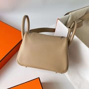 LINDY CLEMENCE S2 KHAKI SILVER HARDWARE PHW 20CM FULL HANDMADE