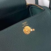 LINDY CLEMENCE 6O CYPRESS GREEN GOLD HARDWARE GHW 20CM FULL HANDMADE