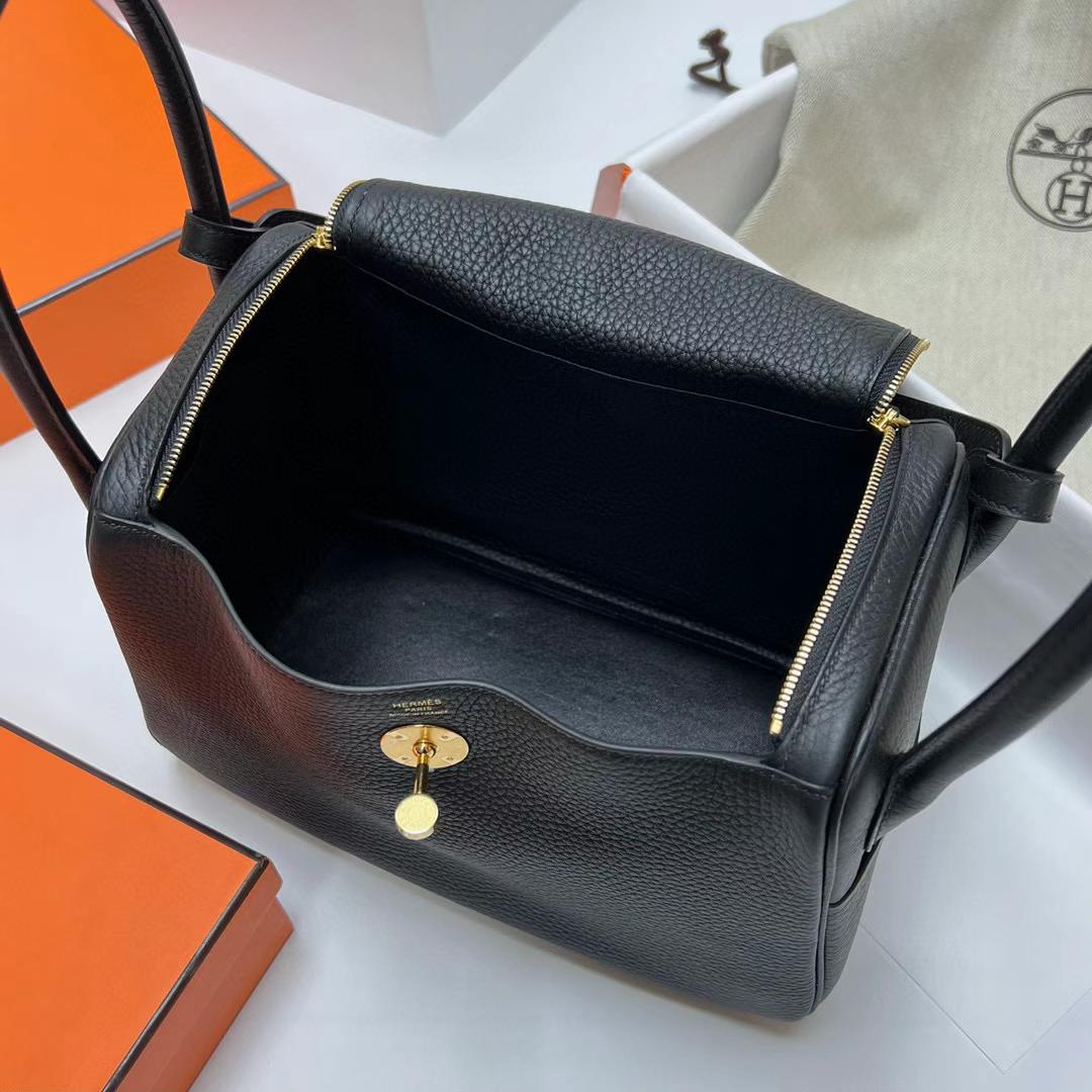 LINDY CLEMENCE CK89 BLACK GOLD HARDWARE GHW 26CM FULL HANDMADE