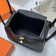 LINDY CLEMENCE CK89 BLACK GOLD HARDWARE GHW 26CM FULL HANDMADE