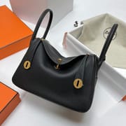 LINDY CLEMENCE CK89 BLACK GOLD HARDWARE GHW 26CM FULL HANDMADE