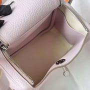 LINDY CLEMENCE 09 LIGHT PINK & I2 CREAMY WHITE SILVER HARDWARE PHW 20CM FULL HANDMADE