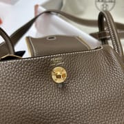LINDY CLEMENCE CK18 ETOUPE GREY GOLD HARDWARE GHW 20CM FULL HANDMADE