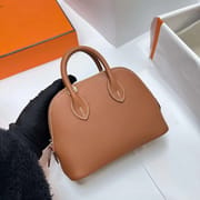 MINI BOLIDE EVERCOLOR CK37 GOLDEN BROWN GOLD HARDWARE GHW 19CM FULL HANDMADE