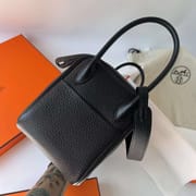 LINDY CLEMENCE CK89 BLACK SILVER HARDWARE PHW 26CM FULL HANDMADE