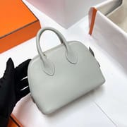 MINI BOLIDE CHEVRE CK80 PEARL GREY GOLD HARDWARE GHW 19CM FULL HANDMADE