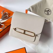 ROULIS EVERCOLOR CK10 CREAMY WHITE LIGHT GOLD HARDWARE GHW 19CM FULL HANDMADE