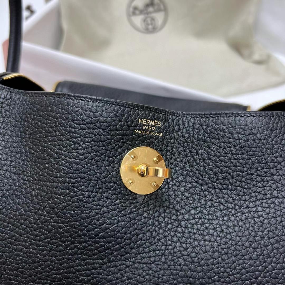 LINDY CLEMENCE CK89 BLACK GOLD HARDWARE GHW 26CM FULL HANDMADE