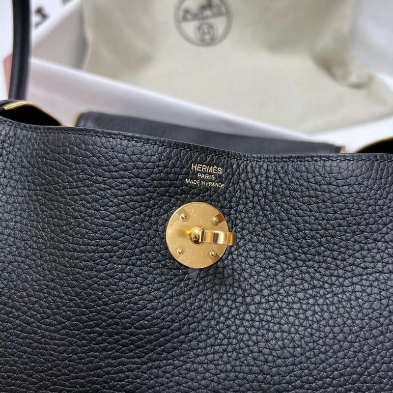 LINDY CLEMENCE CK89 BLACK GOLD HARDWARE GHW 26CM FULL HANDMADE