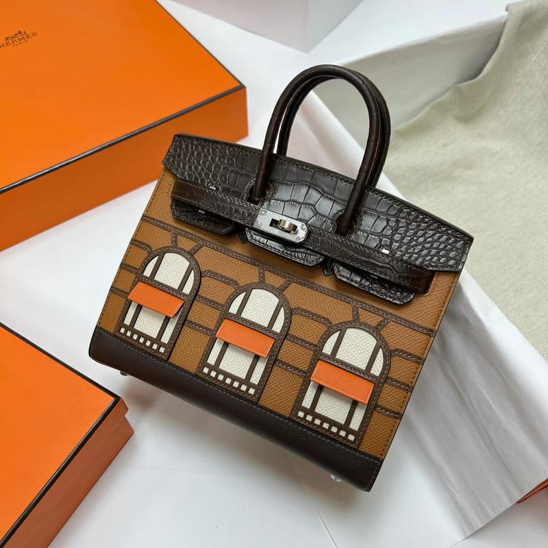 Birkin 20cm Faubourg Matte Alligator Sunrise Phw