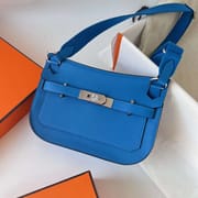 MINI JYPSIERE EVERCOLOR CK71 FRENCH BLUE SILVER HARDWARE PHW 23CM FULL HANDMADE