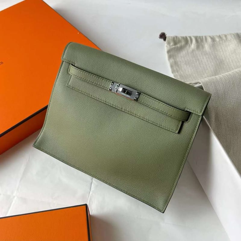 Kelly Danse Evercolor V6 Jungle Green Silver Hardware Full Handmade Phw