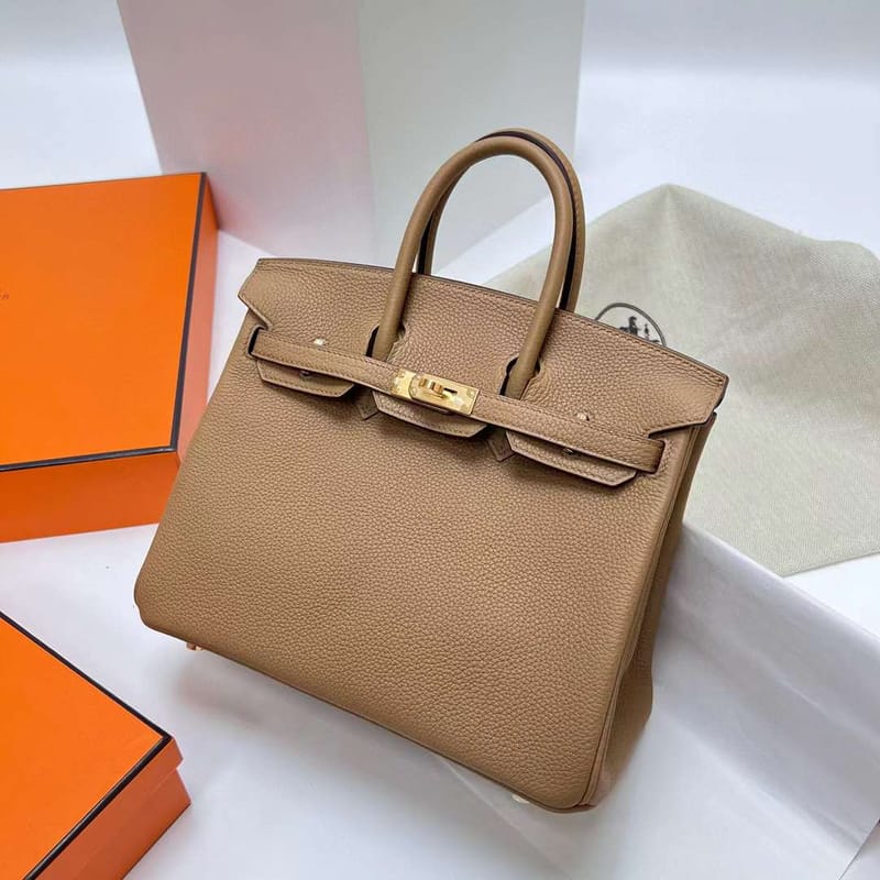 BIRKIN TOGO 0M DEEP KHAKI GOLD HARDWARE GHW 25CM FULL HANDMADE
