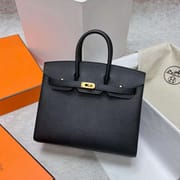 BIRKIN SELLIER EPSOM CK89 BLACK GOLD HARDWARE GHW 25CM FULL HANDMADE