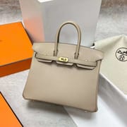 BIRKIN EPSOM S2 APRICOT KHAKI GOLD HARDWARE GHW 25CM FULL HANDMADE