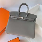 BIRKIN TOGO 0L GRIS SILVER HARDWARE PHW 25CM FULL HANDMADE