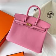 BIRKIN TOGO 5P SAKURA PINK GOLD HARDWARE GHW 25CM FULL HANDMADE