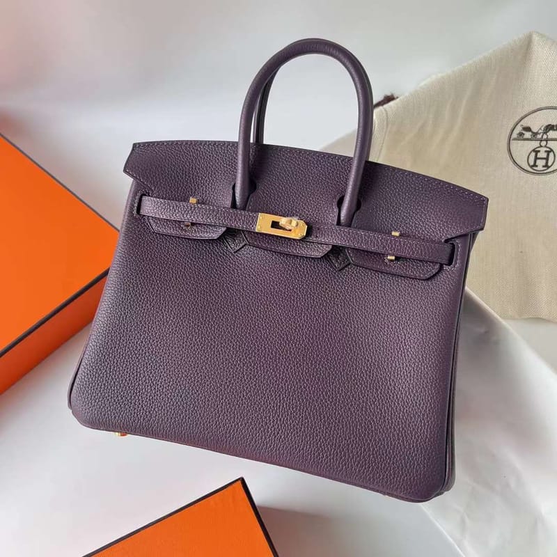 Birkin 25cm Togo 59 Raisin Ghw