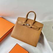 BIRKIN SELLIER EPSOM S2 SESAME YELLOW SILVER HARDWARE 25CM FULL HANDMADE PHW