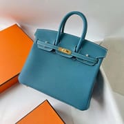 BIRKIN TOGO CK75 DENIM BLUE GOLD HARDWARE GHW 25CM FULL HANDMADE