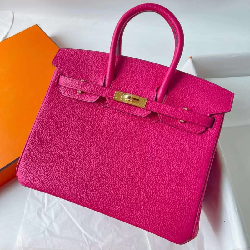BIRKIN TOGO E5 ROSE PINK GOLD HARDWARE 25CM FULL HANDMADE GHW