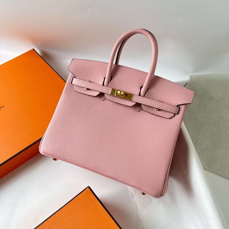 BIRKIN TOGO 3Q NEW PINK GOLD HARDWARE GHW 25CM FULL HANDMADE