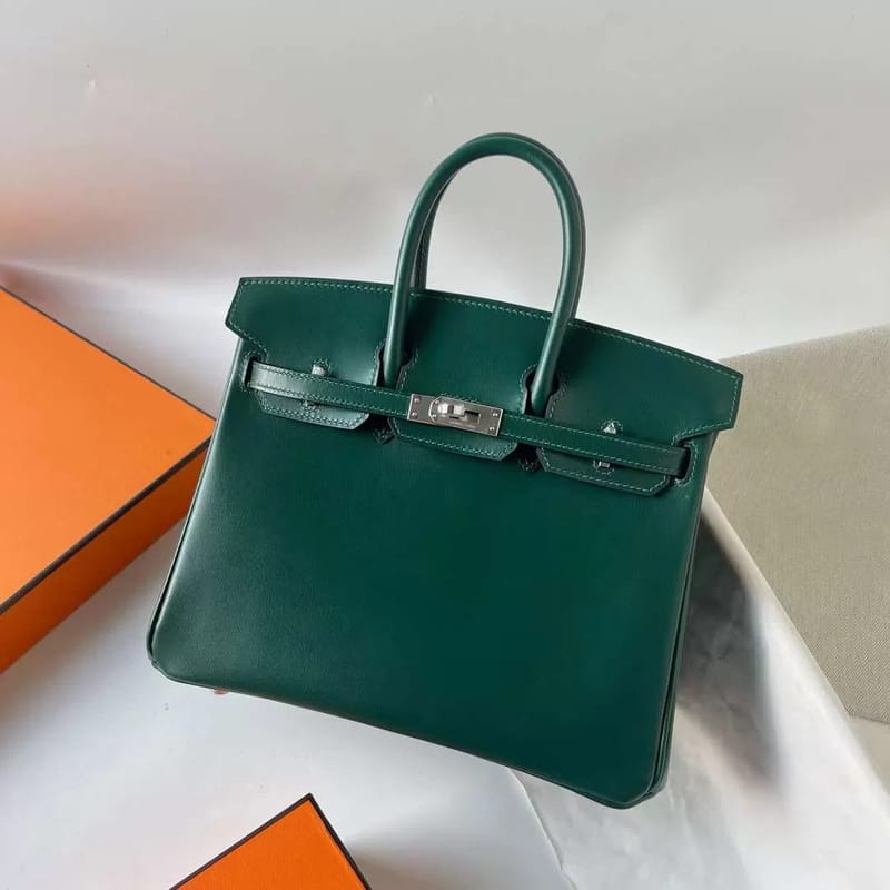 Birkin 25 Boxcalf CK67 Vert Fonce Phw