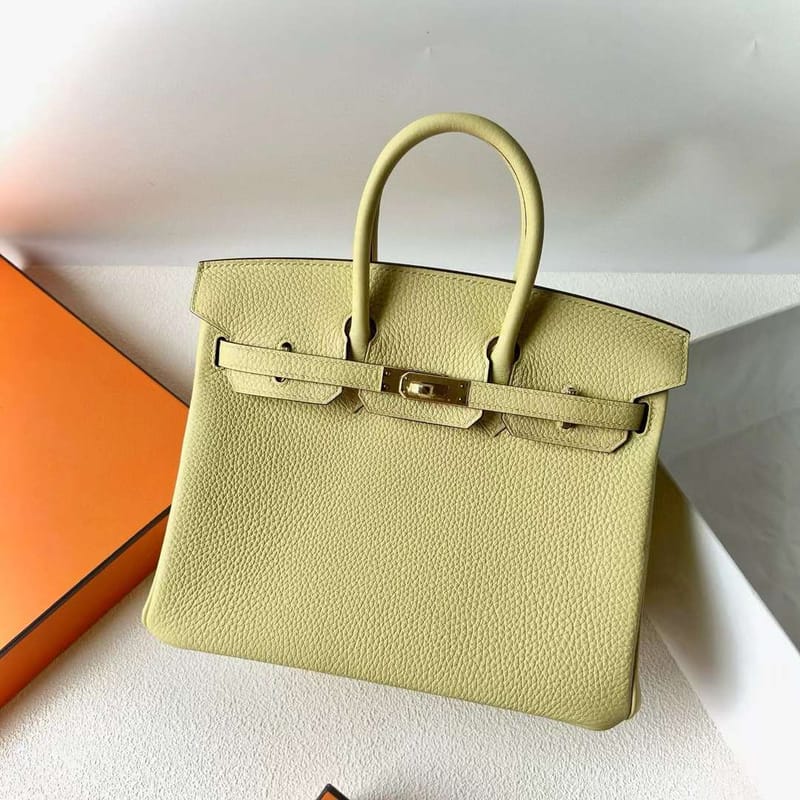 BIRKIN TOGO 1Z LIGHT YELLOW GOLD HARDWARE 25CM FULL HANDMADE GHW