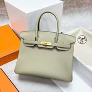 BIRKIN TOGO Q1 SAGE GREEN GOLD HARDWARE GHW 30CM FULL HANDMADE
