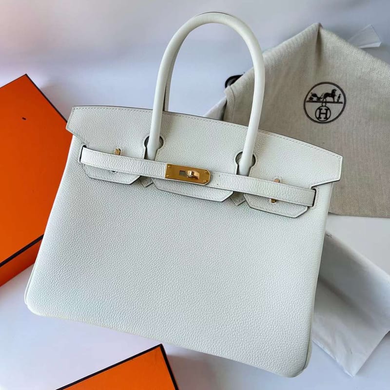 Birkin 30cm Togo 0T Mushroom Ghw