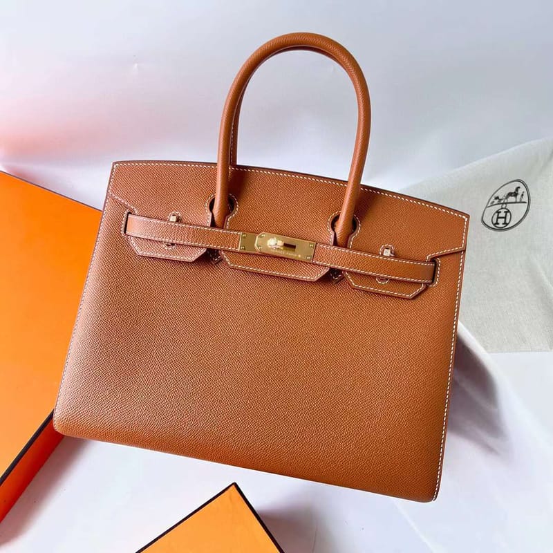 BIRKIN SELLIER EPSOM CK37 GOLDEN BROWN GOLD HARDWARE GHW 30CM FULL HANDMADE
